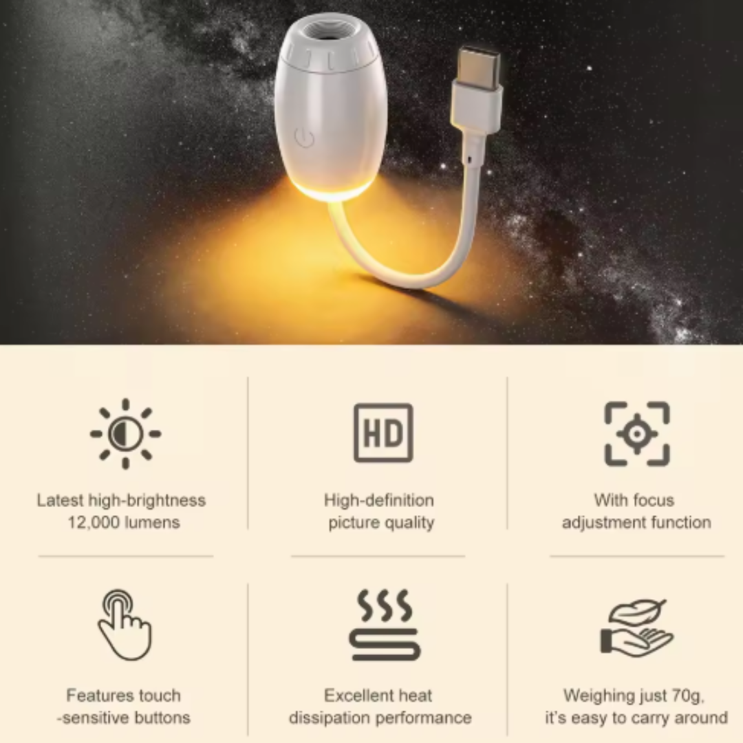 Mini Proyector de Galaxias Portátil USB